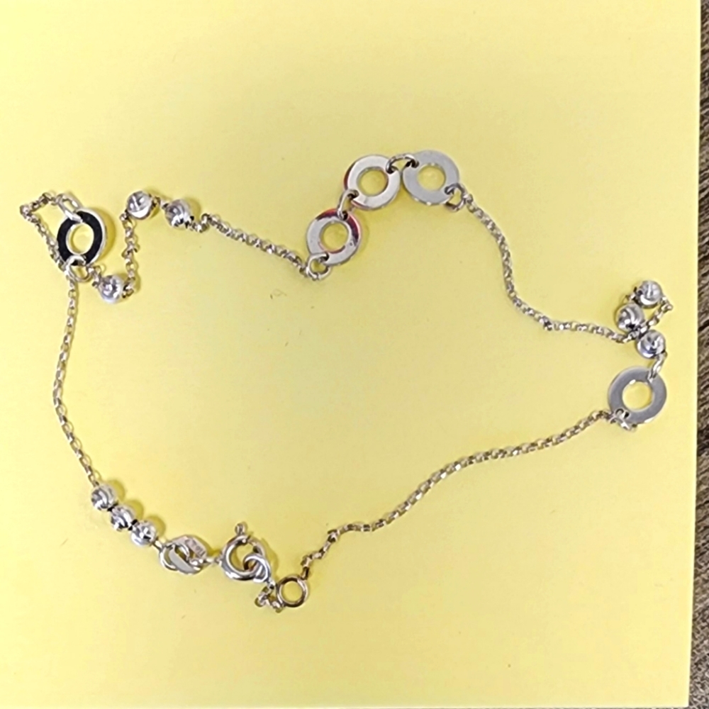 Anklet 14k White Gold 2.2 Grams